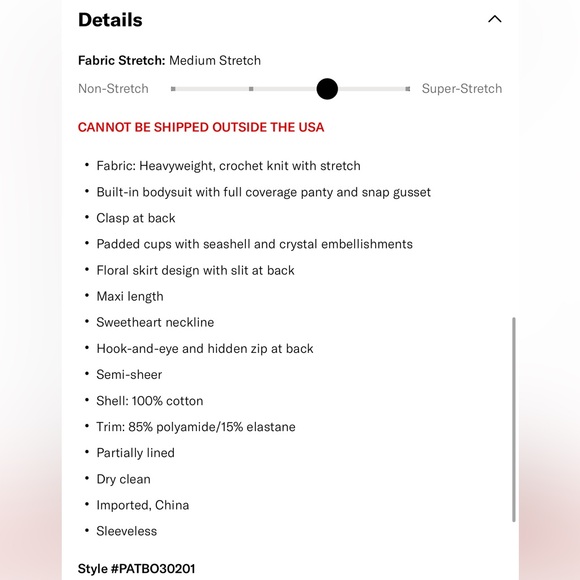 $850 PatBO Camila Coelho Crochet Embroidered Maxi Dress - Blue size M - Picture 4 of 11